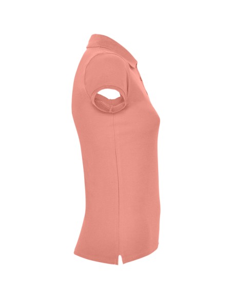 Women's short-sleeved polo shirt in 100% cotton piqué, 200g/m² - Star Woman Roly