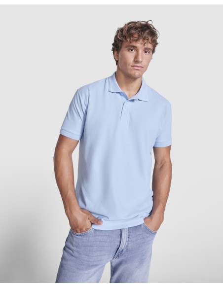 Short-sleeved polo shirt 60% Cotton / 40% Polyester piqué 190g/m² ADULT/JUNIOR - PEGASO ROLY