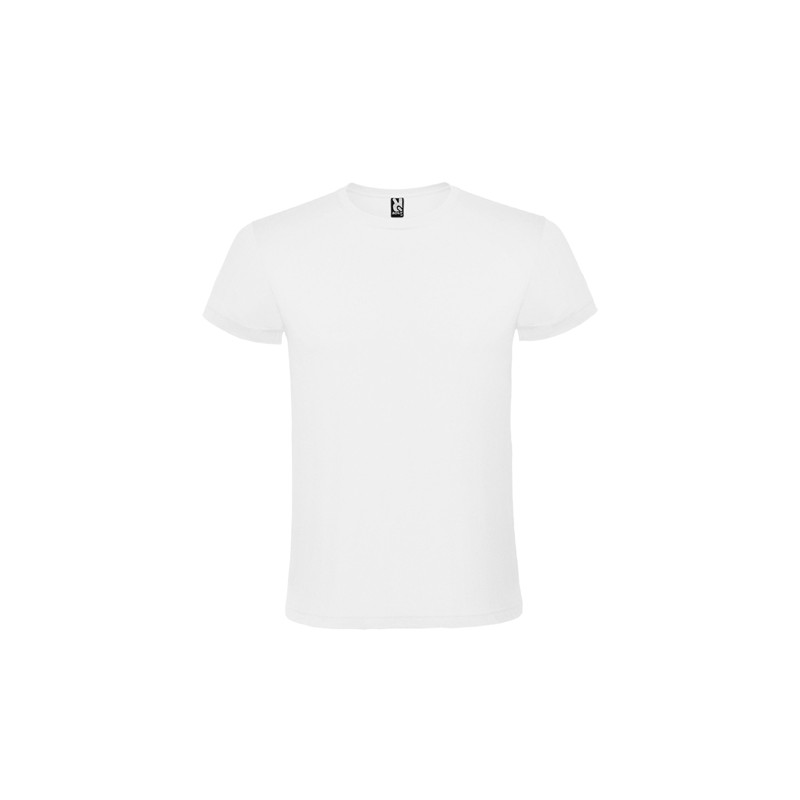 Camiseta blanca niño cuello redondo promocional