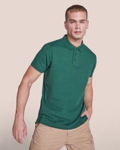 Short-sleeved polo shirt in...