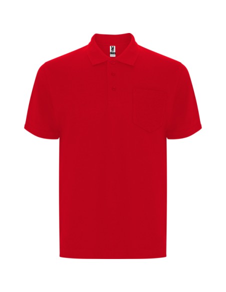 Short-sleeved polo shirt in 100% cotton piqué knit, 220 g/m², for adults - IMPERIUM ROLY