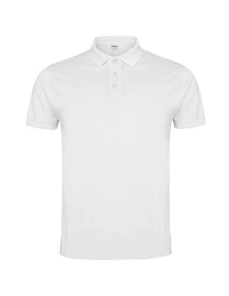 Short-sleeved polo shirt in 100% cotton piqué knit, 220 g/m², for adults - IMPERIUM ROLY