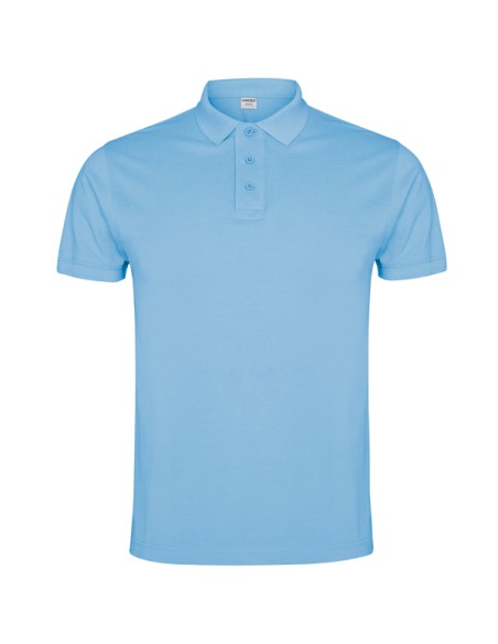 Short-sleeved polo shirt in 100% cotton piqué knit, 220 g/m², for adults - IMPERIUM ROLY