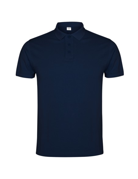 Short-sleeved polo shirt in 100% cotton piqué knit, 220 g/m², for adults - IMPERIUM ROLY