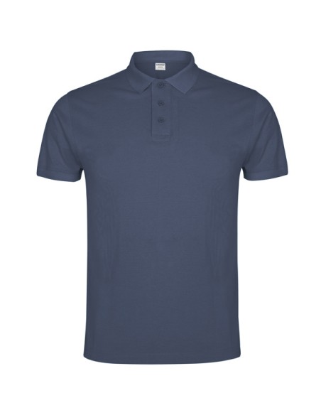 Short-sleeved polo shirt in 100% cotton piqué knit, 220 g/m², for adults - IMPERIUM ROLY