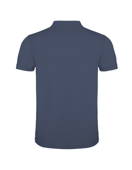 Short-sleeved polo shirt in 100% cotton piqué knit, 220 g/m², for adults - IMPERIUM ROLY