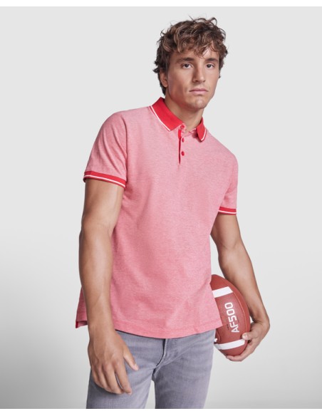 Adult 100% cotton piqué knit short-sleeved polo shirt, 200g/m² - BOWIE ROLY