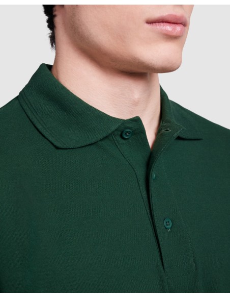 Long sleeve polo shirt 65% Cotton / 35% Polyester piqué 220g/m² ADULT - CARPE ROLY
