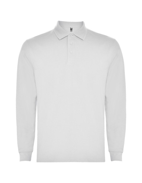 Long sleeve polo shirt 65% Cotton / 35% Polyester piqué 220g/m² ADULT - CARPE ROLY