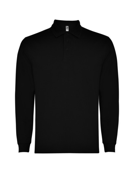 Long sleeve polo shirt 65% Cotton / 35% Polyester piqué 220g/m² ADULT - CARPE ROLY