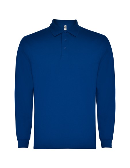 Long sleeve polo shirt 65% Cotton / 35% Polyester piqué 220g/m² ADULT - CARPE ROLY