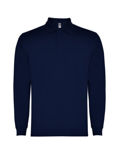 Long sleeve polo shirt 65% Cotton / 35% Polyester piqué 220g/m² ADULT - CARPE ROLY