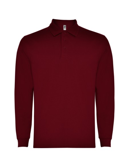 Long sleeve polo shirt 65% Cotton / 35% Polyester piqué 220g/m² ADULT - CARPE ROLY