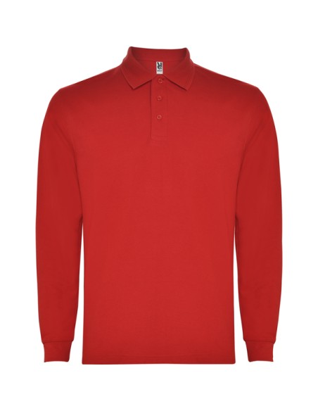 Long sleeve polo shirt 65% Cotton / 35% Polyester piqué 220g/m² ADULT - CARPE ROLY