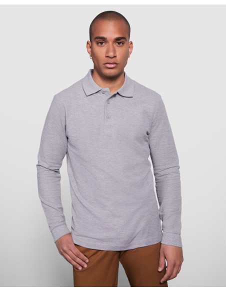 Polo màniga llarga 100% Cotó punt piqué 220g/m² ADULT/JUNIOR- ESTRELLA L/S ROLY