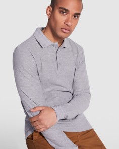 Long-sleeved polo shirt...
