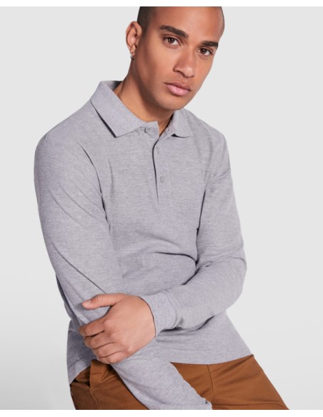 Polo màniga llarga 100% Cotó punt piqué 220g/m² ADULT/JUNIOR- ESTRELLA L/S ROLY