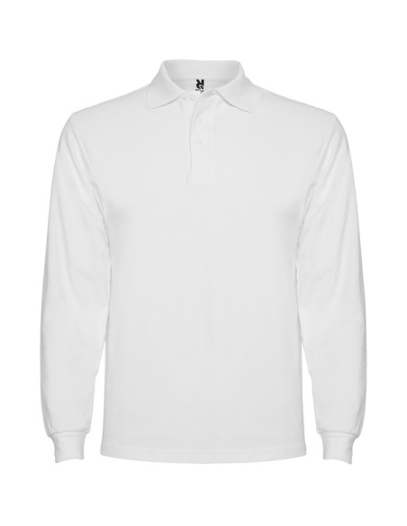 Polo manga larga 100% Algodón punto piqué 220g/m² ADULTO/JUNIOR- ESTRELLA L/S ROLY