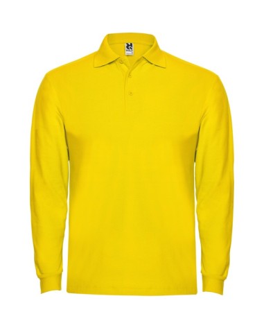 Long-sleeved polo shirt 100% cotton...