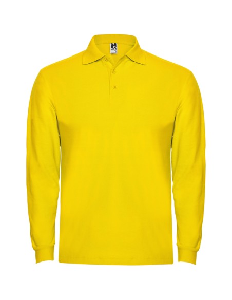 Long-sleeved polo shirt 100% cotton piqué knit 220g/m² ADULT/JUNIOR - ESTRELLA L/S ROLY