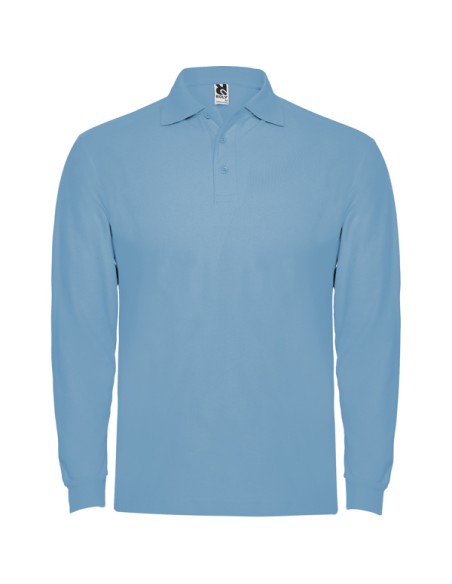 Long-sleeved polo shirt 100% cotton piqué knit 220g/m² ADULT/JUNIOR - ESTRELLA L/S ROLY