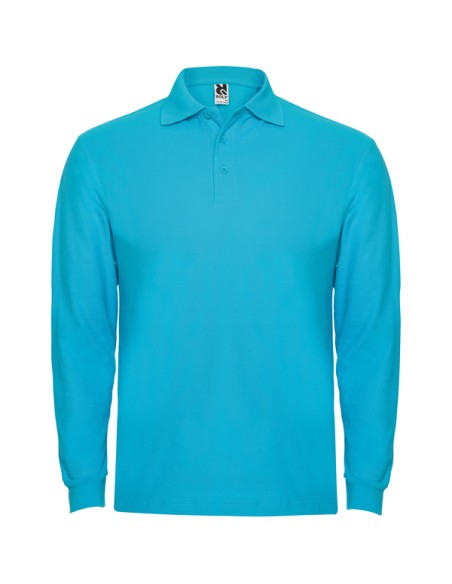 Polo manga larga 100% Algodón punto piqué 220g/m² ADULTO/JUNIOR- ESTRELLA L/S ROLY