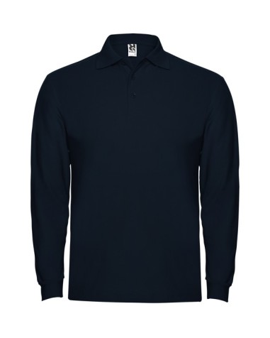 Long-sleeved polo shirt 100% cotton...