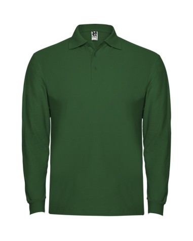 Long-sleeved polo shirt 100% cotton...