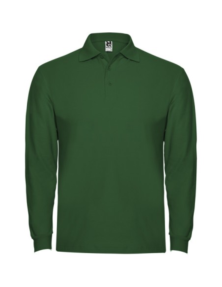 Long-sleeved polo shirt 100% cotton piqué knit 220g/m² ADULT/JUNIOR - ESTRELLA L/S ROLY