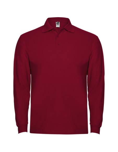 Polo manches longues 100% coton piqué 220g/m² ADULTE/JUNIOR - ESTRELLA L/S ROLY