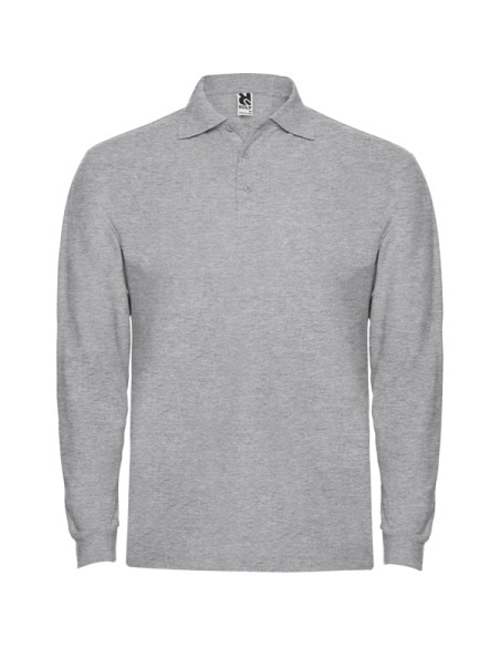 Polo manches longues 100% coton piqué 220g/m² ADULTE/JUNIOR - ESTRELLA L/S ROLY