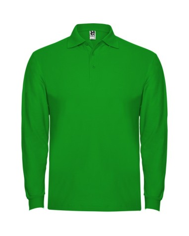Long-sleeved polo shirt 100% cotton...