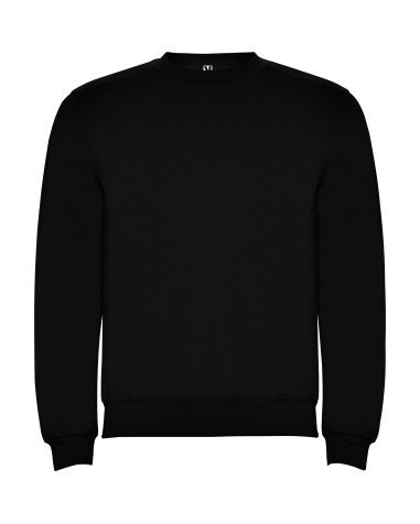 Sudadera clásica Roly unisex negra vista frontal sin personalizar