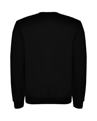 Sudadera Roly negra unisex personalizable vista trasera