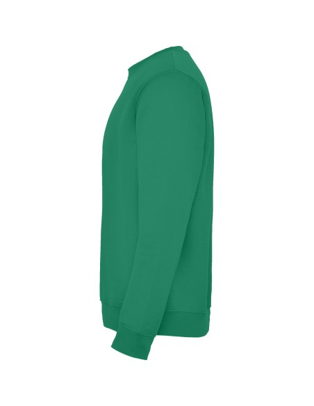 sweat-shirt vert bouteille personnalisable vue de côté