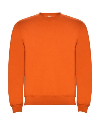 Vista frontal de sudadera Roly naranja sin personalizar