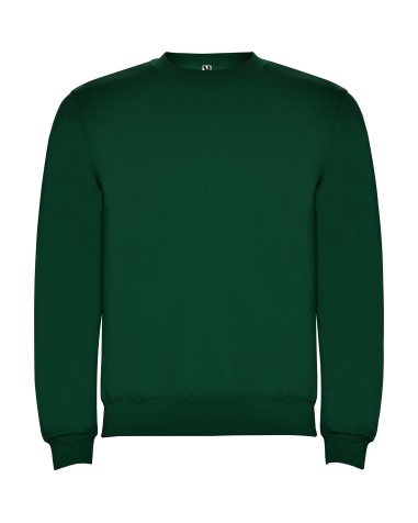 Corporate sweatshirt with embroidered logo to reinforce your image in bottle green