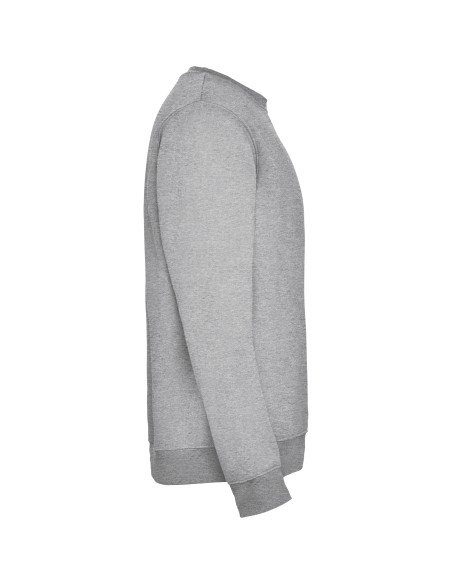 Sweat-shirt col rond d'entreprise personnalisable en vigoré gris
