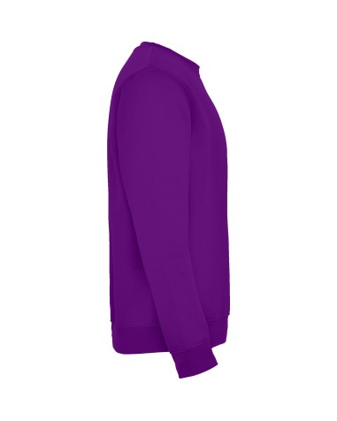suadadera clásica de cuello redondo para estampar tu logo de color purpura