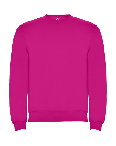 dessuadora clàssica de coll rodó personalitzable color fúcsia