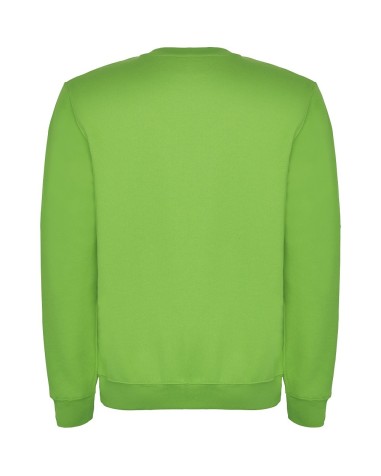 Sweat-shirt classique à col rond personnalisable dos vert clair