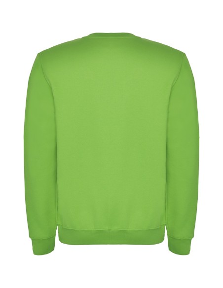 Sweat-shirt classique à col rond personnalisable dos vert clair