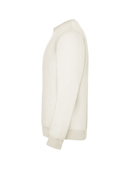 dessuadora personalitzable clàssica de coll rodó blanc vintage