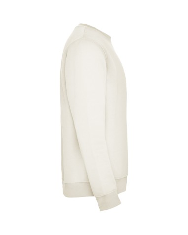 Sweat-shirt classique à col rond personnalisable avec votre logo en blanc vintage