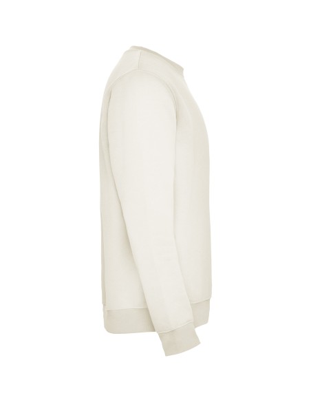 Classic crew neck sweatshirt customizable with your logo in vintage white
