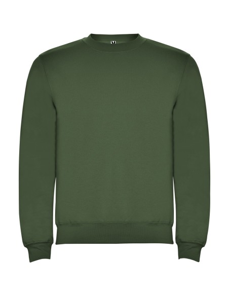 customizable classic crew neck sweatshirt in military green