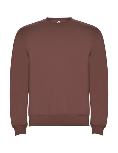 Sweat-shirt classique à col rond personnalisable en rouge pastel