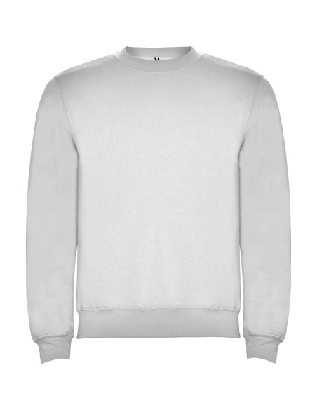 Customizable round-neck sweatshirt in ash-white color, vigoré