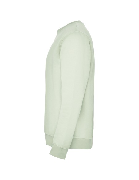 customizable round-neck sweatshirt in mist green