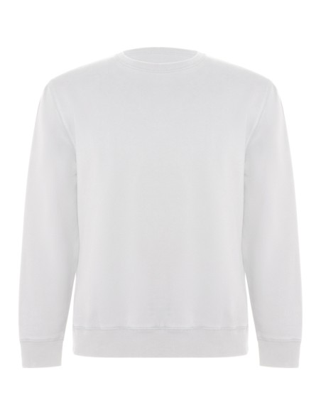Sweat-shirt ras du cou unisexe en coton biologique et polyester recyclé avec polaire brossée 300 g/m² - BATIAN ROLY